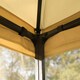 image 8 of Outsunny 3(m) x 3(m) Garden Gazebo, Double Roof Outdoor Gazebo Canopy Shelter with Netting, Solid Steel Frame, for Garden, Lawn and Deck, Beige
