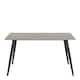 image 2 of Wicklow Rectangular Dining Table in Grey/Black