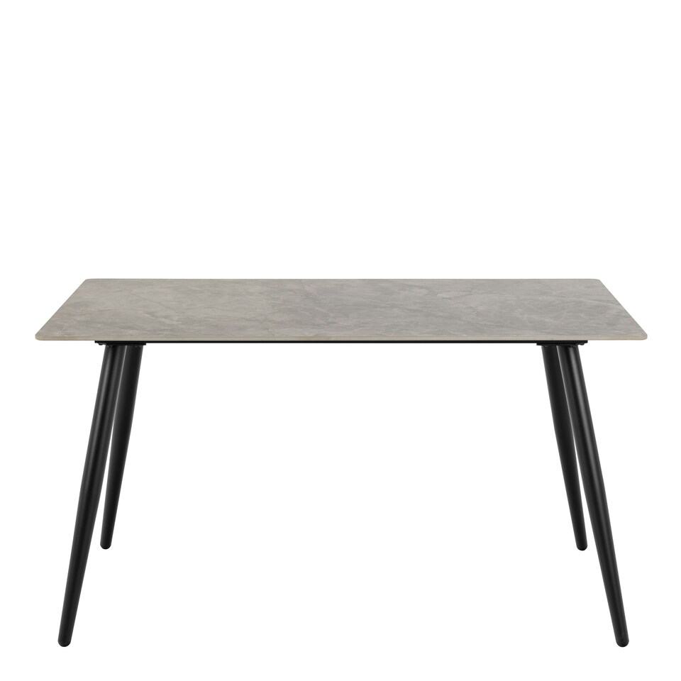 image 1 of Wicklow Rectangular Dining Table in Grey/Black