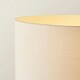 image 4 of ValueLights Camden Brushed Chrome Tripod Floor Lamp Natural Shade Cream
