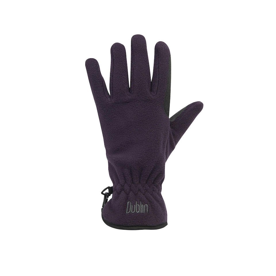 image 1 of Dublin Adults Unisex Polar Fleece Riding Gloves - Purple - Small Purple | Small