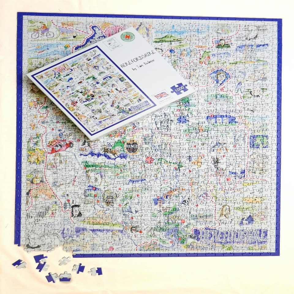 image 1 of Herefordshire - Tim Bulmer 1000 Piece Jigsaw Puzzle