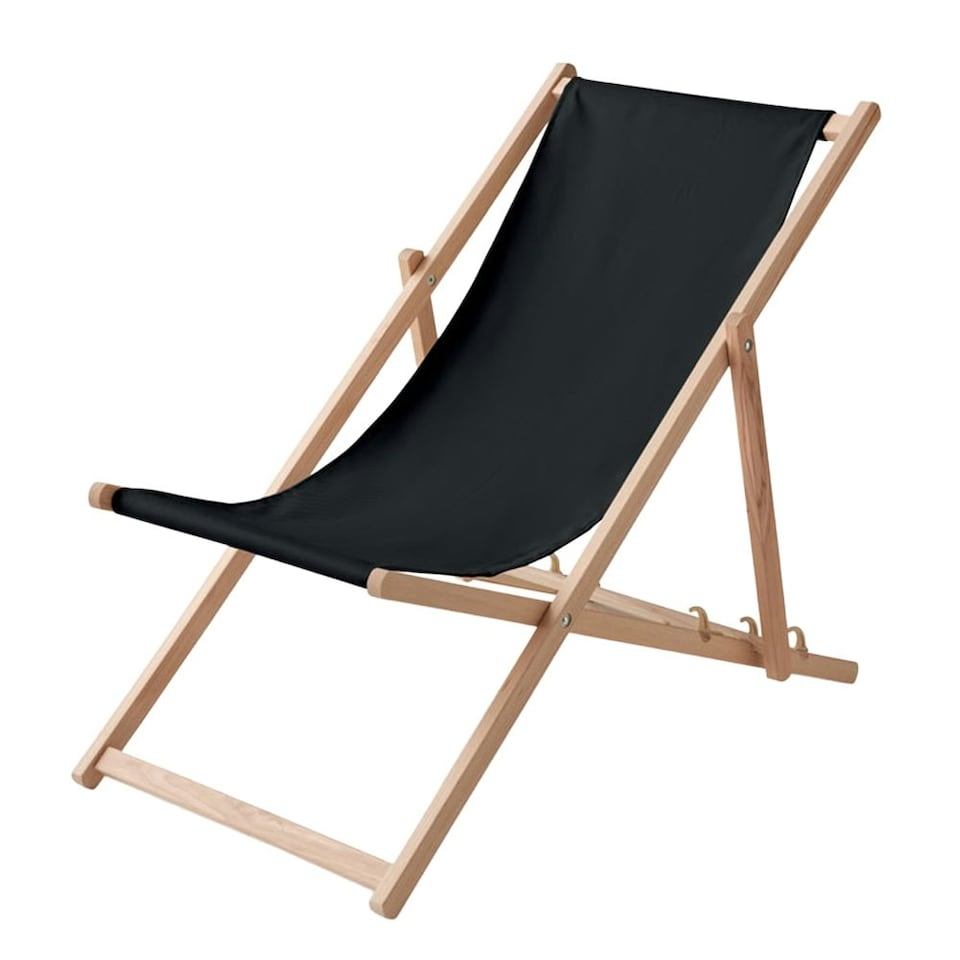 image 1 of MidOcean Honopu Wood Folding Chair - Black - One Size | Black