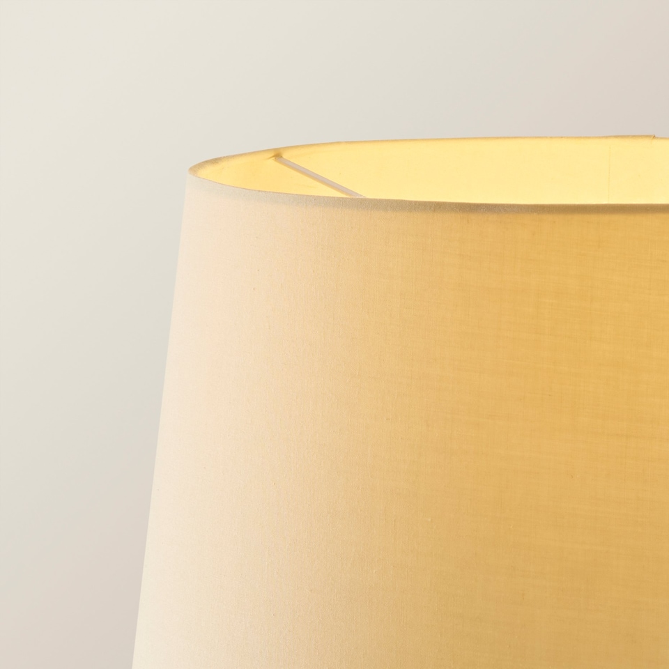 image 1 of ValueLights Adjustable Swing Arm Floor Lamp In Brushed Chrome Finish With Beige Light Shade