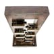 image 5 of Primrose Corbino 8 Tier Cascading Zinc Water Feature with Lights Bronze 109cm