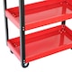 image 7 of Oypla Heavy Duty 3 Tier Mobile Workshop Garage Tool Storage Trolley Red