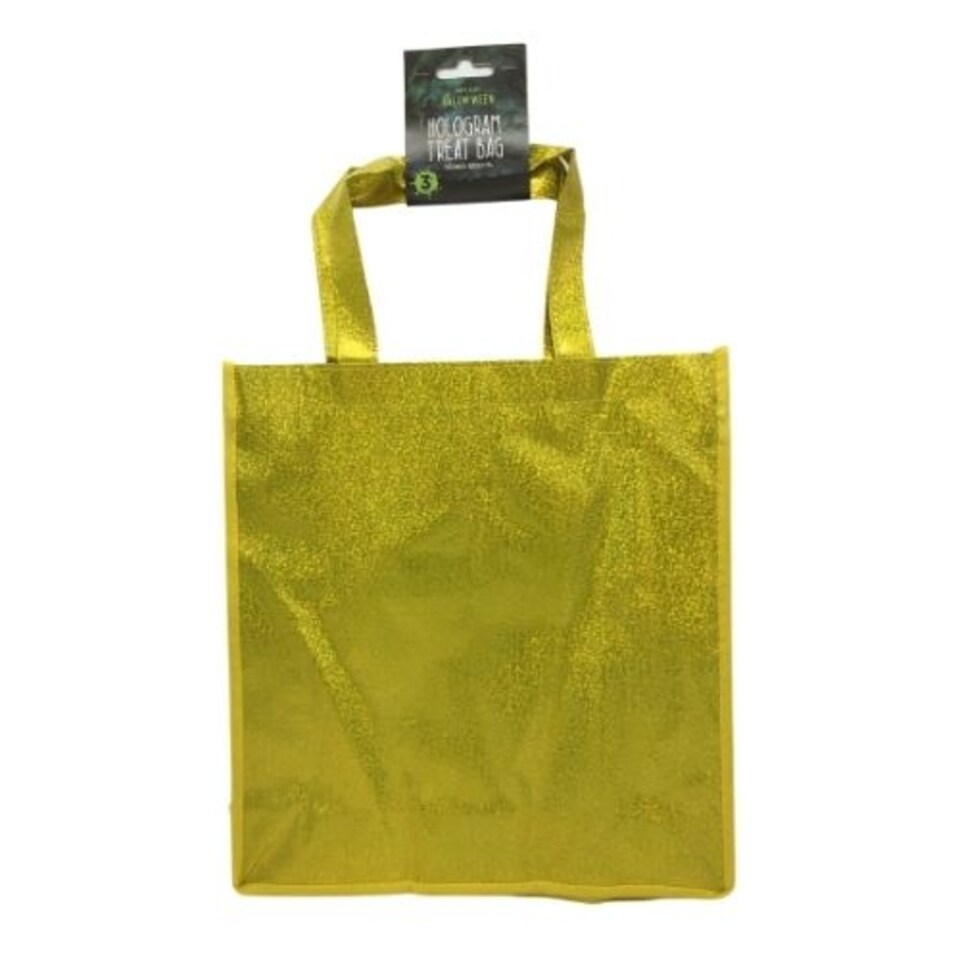 Halloween Hologram Treat Bag Gold