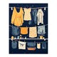 image 3 of Washing line Laundry Day Home Decor Black Framed Wall Art Print A4