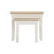 image 2 of Bordeaux Nest of 2 Tables - Ivory - Oak