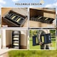 image 5 of PawHut Foldable Dog Ramp for Car, Non-Slip Dog Stairs for SUVs Truck, Black