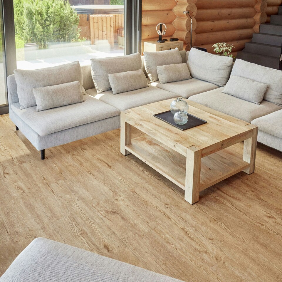 image 1 of NOVECRAFTO Self Adhesive Vinyl Floor Planks – Peel & Stick Flooring – Honey Oak Timber Touch Effect – Easy DIY Installation – Durable & Waterproof Tiles Brown | 1.39 sqm