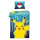 image 1 of Pokemon Cotton Duvet Cover Set - Blue - Single Blue | Single