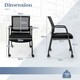 image 8 of COSTWAY 2Pcs Office Chairs Meeting Room Conference Chair Black