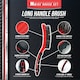 image 2 of Heavy Duty Wire Brush Set Steel Bristle Long Handle, D-Grip Block Rust & Paint Removal Kit