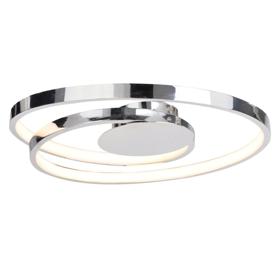 image 1 of Polished Chrome LED Swirl Flush Fitting | Chrome | 1