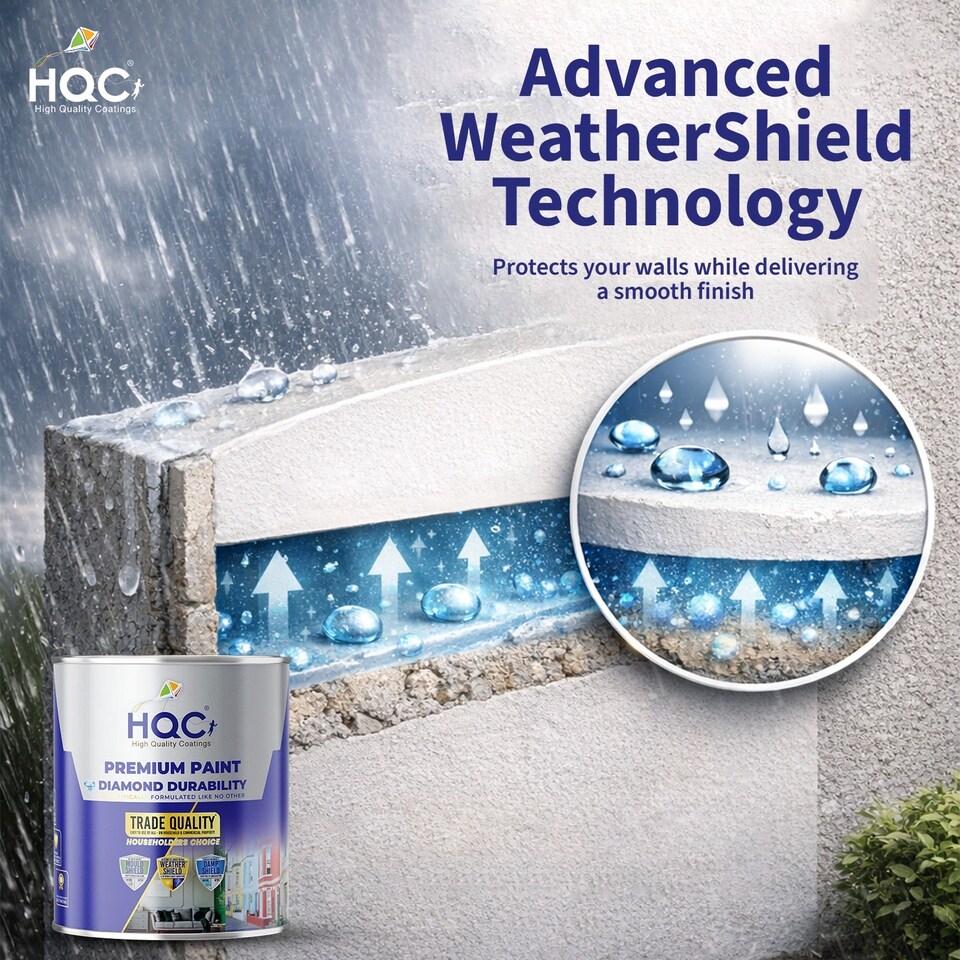 image 1 of HQC Smooth Masonry Paint -  Weatherproof & Long-lasting Protection For All Exterior Walls - Terracota - 5L