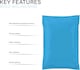 image 2 of Straame 100 Assorted Blue Postal Bags, Self-Seal, Flexible, Tear-Proof, 4 Sizes, 25 Each | Blue | DL | 100