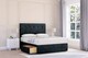 image 1 of Sloomy Highbury Black Naples Divan Bed With Mattress 2 Drawers Footend With 26" Strutted Headboard 4'6 Double | Black | Black | Double | 1