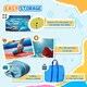 image 8 of Outsunny Kids Bouncy Castle with Slide Pool Trampoline Climbing Wall w/ Blower