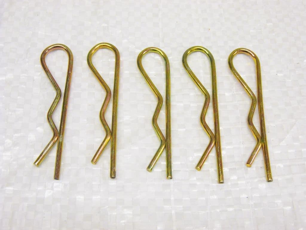 Securefix Direct - R Clips Zinc Plated 6mm X5 (retaining Spring Beta Split Pin Cotter Grip)
