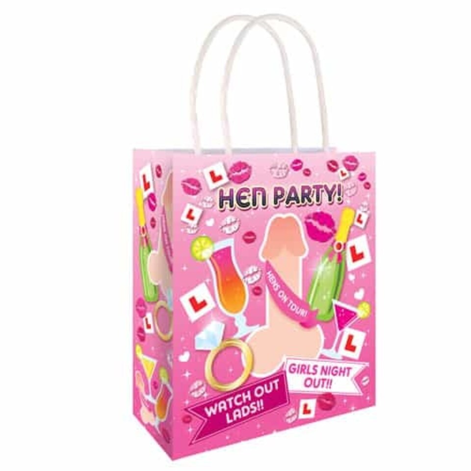 Hen Party Paper Bag With Handles 22cm