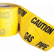 Pegdev High Visibility Underground Detectable Warning Tape Gas 150mm x 35m