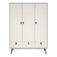 image 2 of Ry Wardrobe 3 Doors 3 Drawers in Matt White