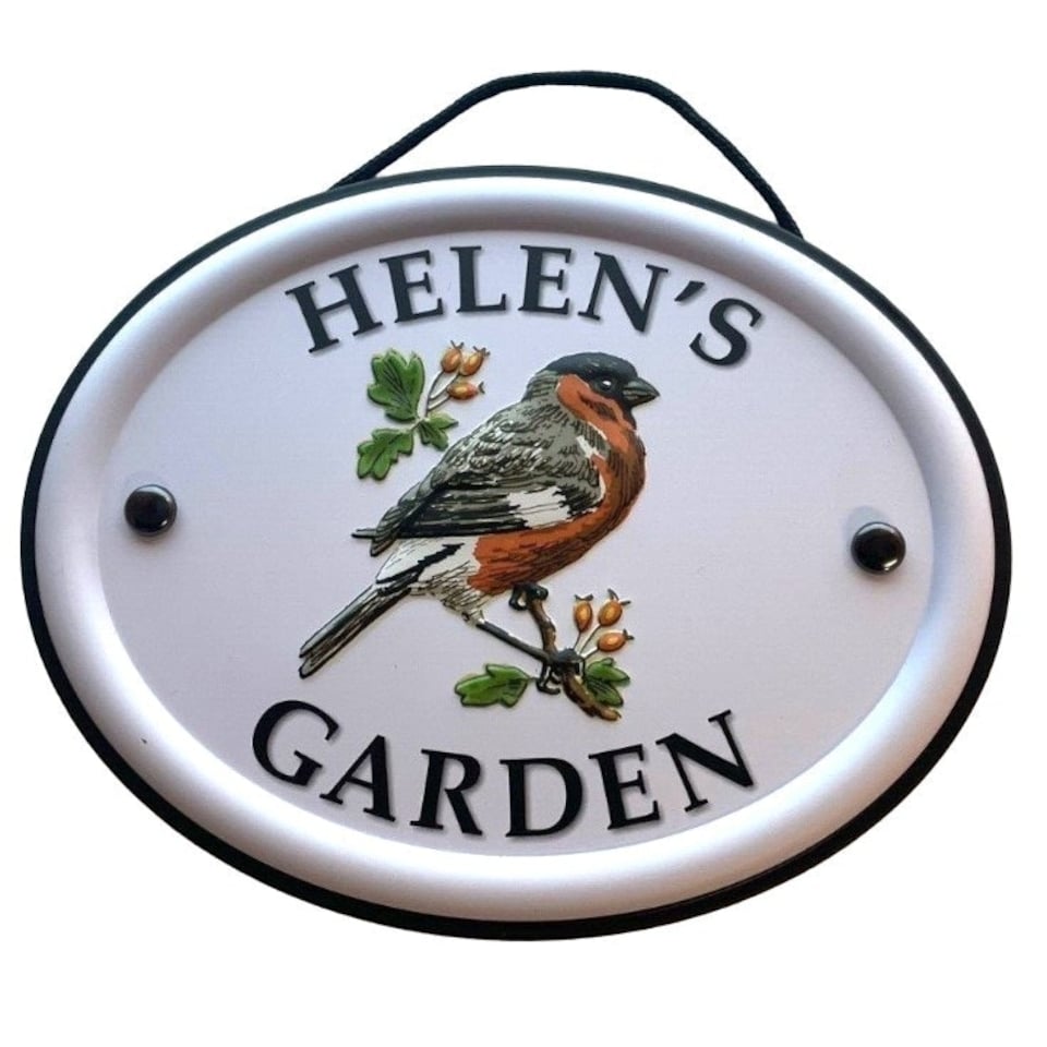 Decorative Bird Garden Sign - Helen