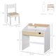 image 5 of HOMCOM Two-Piece Kids Desk and Chair Set Children Study Table w Storage | White