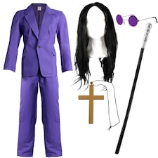 Prince of Darkness Costume - 5 Piece Purple | 2XL