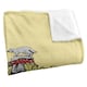 image 2 of Harry Potter Hufflepuff Stitched Crest Blanket - Multicoloured - One Size