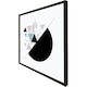 image 3 of Triangles & semi circle pattern (Picture Frame) White | XL