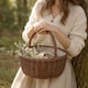 image 6 of Wickerfield Wicker Picnic Shopping Basket with Handle and Built-in Liner (Small)