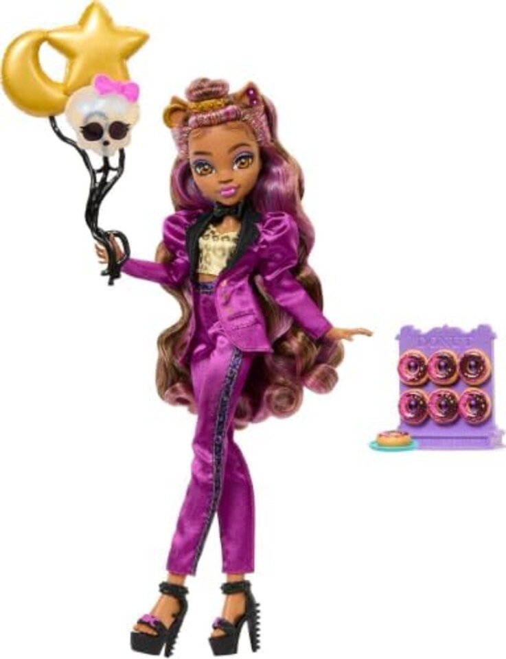 image 1 of Monster High Clawdeen Wolf Doll In Monster Ball Party Dress With Accessories