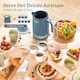 image 3 of HOMCOM Kettle and Toaster Set, 1.7L 3000W Rapid Boil Jug Kettle with Otter Thermostat, Limescale Filter, 2 Slice Toaster with 7 Browning Controls, Crumb Tray, Blue | Blue