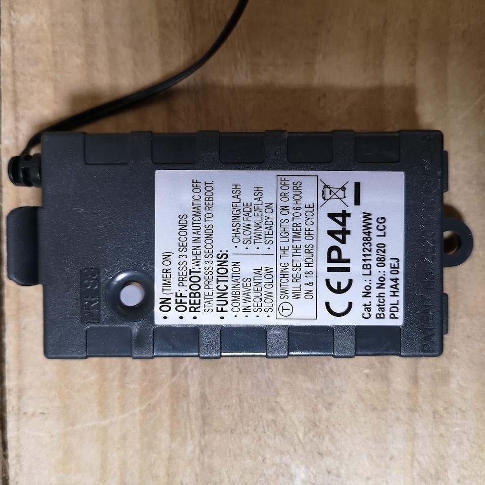 image 1 of 200 LED 20m Premier Christmas Indoor Outdoor Multi Function Battery Operated String Lights with Timer in Warm White