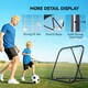 image 3 of HOMCOM Angle Adjustable Rebounder Net Goal Training Set Football, Baseball