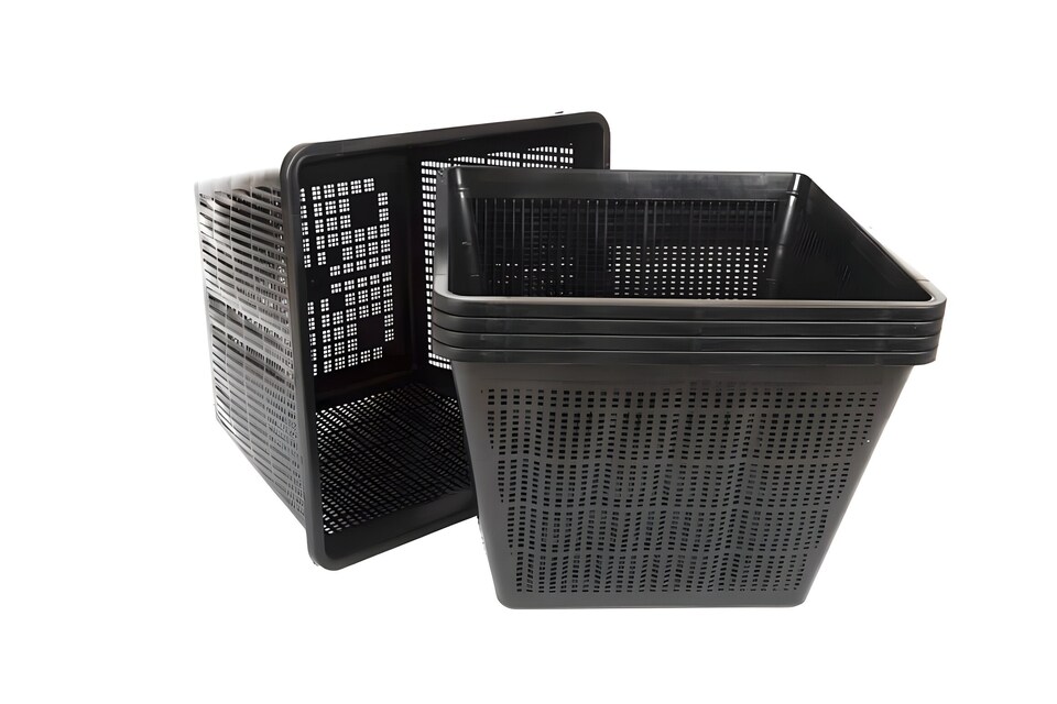 image 1 of Aquatic Pond Planting Basket - Square - 28cm / 10 Ltr - Mesh Plant Pot for Water Garden Ponds, Protects Roots from Fish
