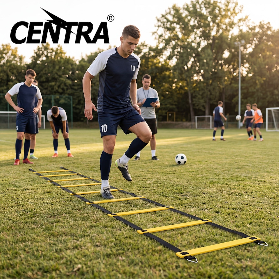 image 1 of Centra  Football Training Equipment Pro Agility Speed Ladder Cones Hurdle Style