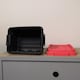 image 6 of 11L Black and Red Small Tuff Stackable Storage Box with Lid and Carry Handles | Multi | Black / Red