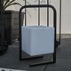 image 2 of ValueLights Corte Black Outdoor Table Lamp Dimmable With White Cube Shade