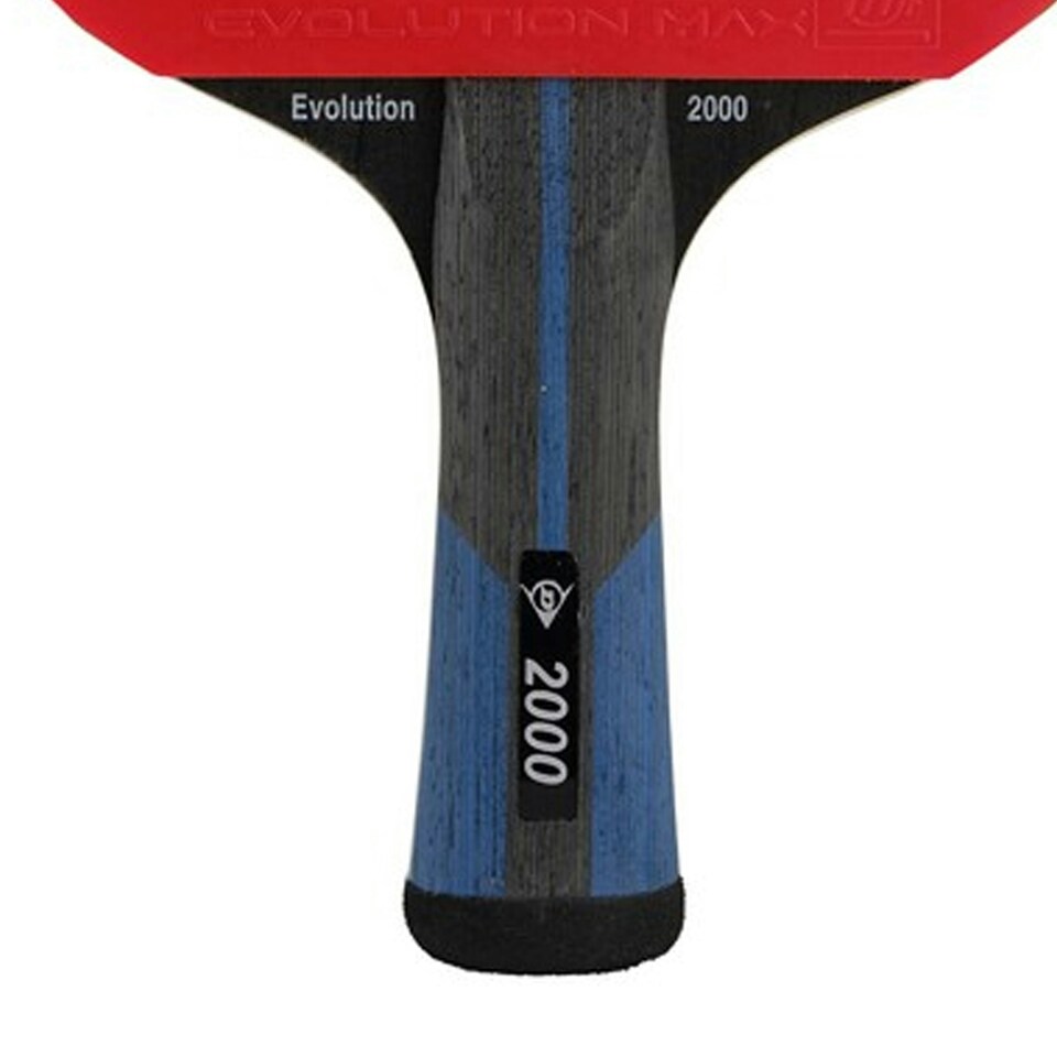 image 1 of Dunlop Evolution 2000 Table Tennis Bat - Red/Black/Blue - One Size
