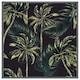 image 1 of Green palm on black (Picutre Frame) Grey | L
