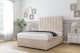 image 3 of Sloomy Kansas Sand Naples Divan Bed Base 2 Drawers Foot-End With 26 Inch Strutted Headboard | Cream | Sand | Double | 1