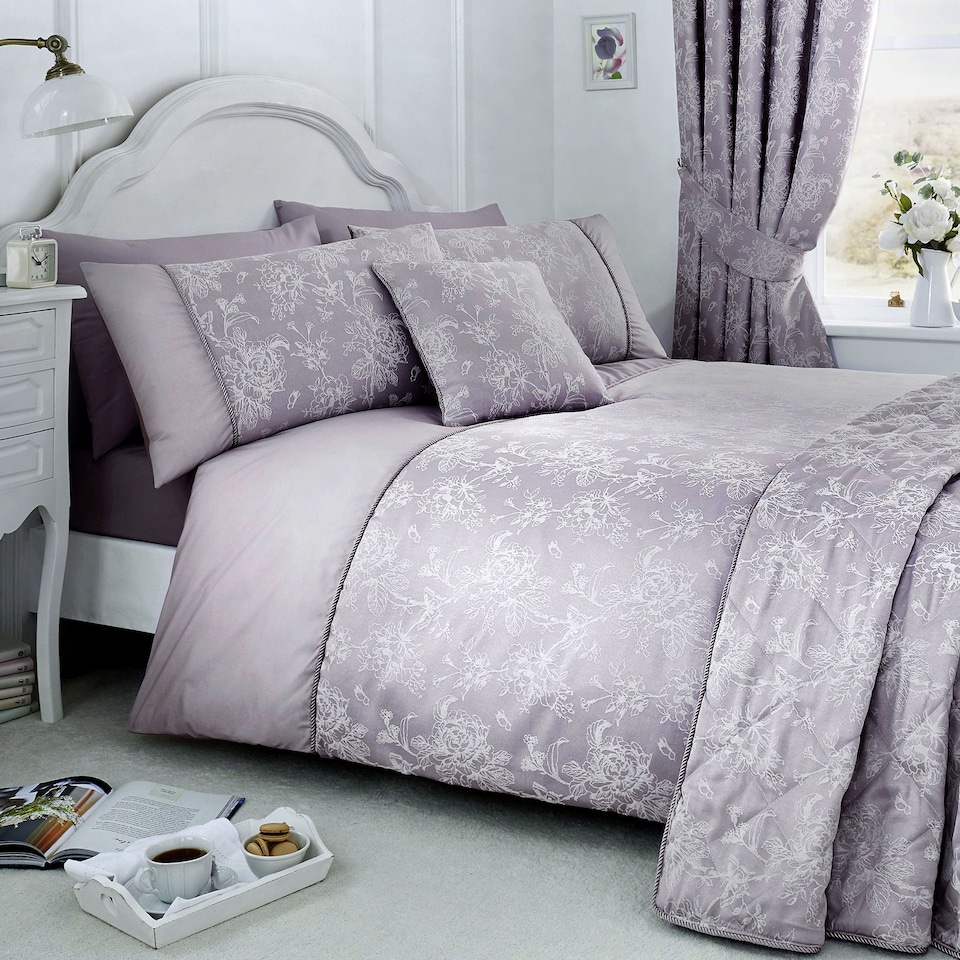 image 1 of D & D Jasmine Bedspread Lavender