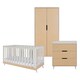 image 1 of Tutti Bambini Hygge 3pc Room Set - Light Oak/White Sand