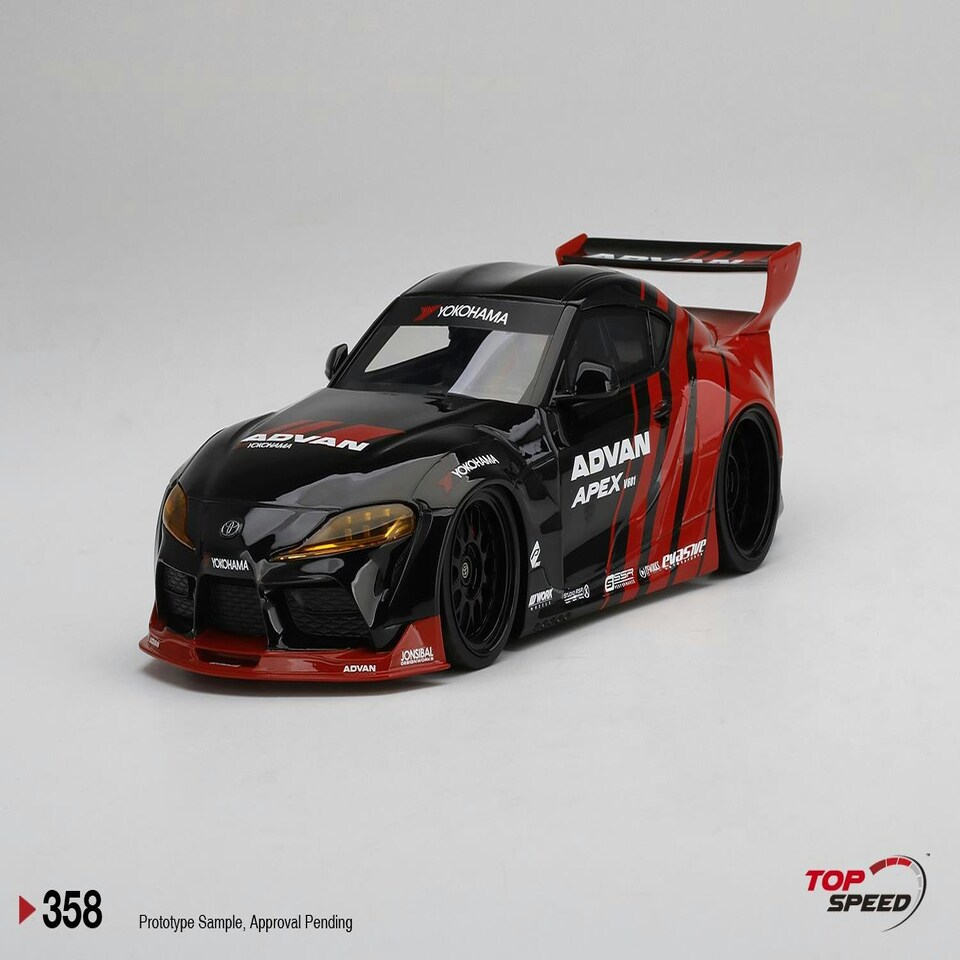 image 1 of Pandem Toyota GR Supra V1.0 ADVAN Sema 2019 TSM 1:18 TS0358