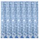 image 2 of Hawaii White Floral Net Panel 5 M x 160 cm Contemporary Trailing Leaf Design with Butterflies Pre Cut Net Panel