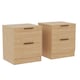 image 10 of Vida Designs Trega 2 Drawer Bedside Chest Bedroom Storage Unit, (H) 41cm x (W) 39cm x (D) 28cm, Pine, Set of 2