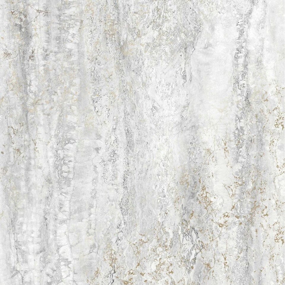 Sample of Sirrus Metallic Marble wallpaper in grey Multi